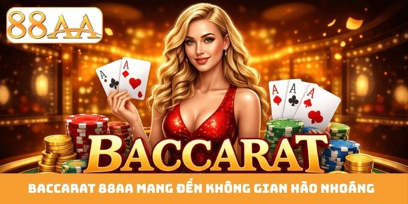 Baccarat 88AA mang đến không gian hào nhoáng
