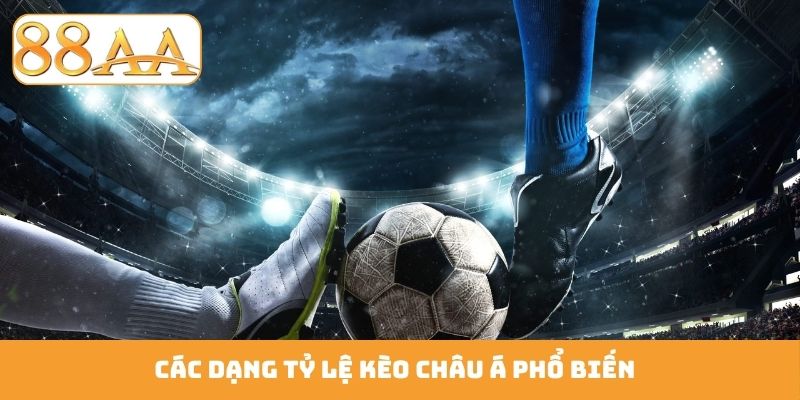 Các dạng tỷ lệ kèo châu Á phổ biến