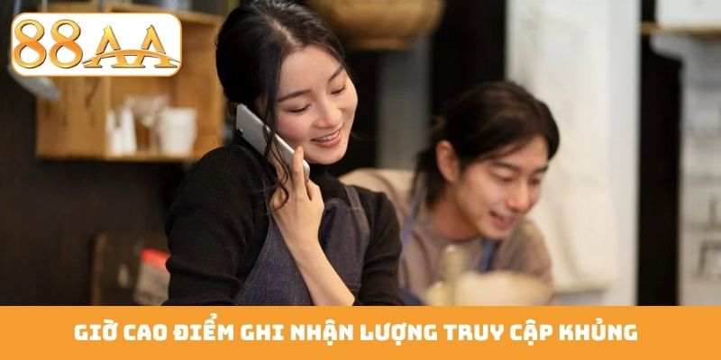 Giờ cao điểm ghi nhận lượng truy cập khủng