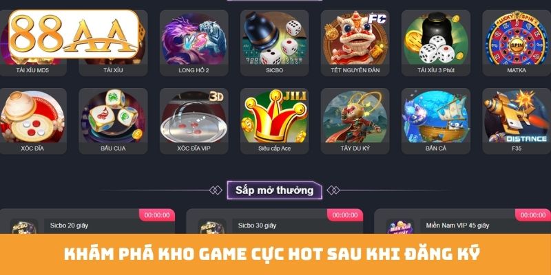 Khám phá kho game cực hot sau khi đăng ký
