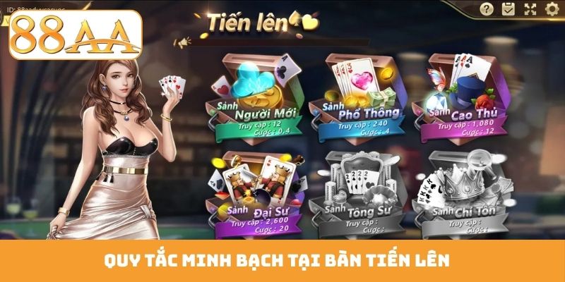 Quy tắc minh bạch tại bàn tiến lên