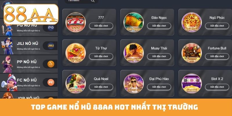 Top game nổ hũ 88AA hot nhất thị trường